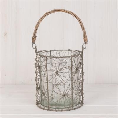 Wire Basket Candle Holder