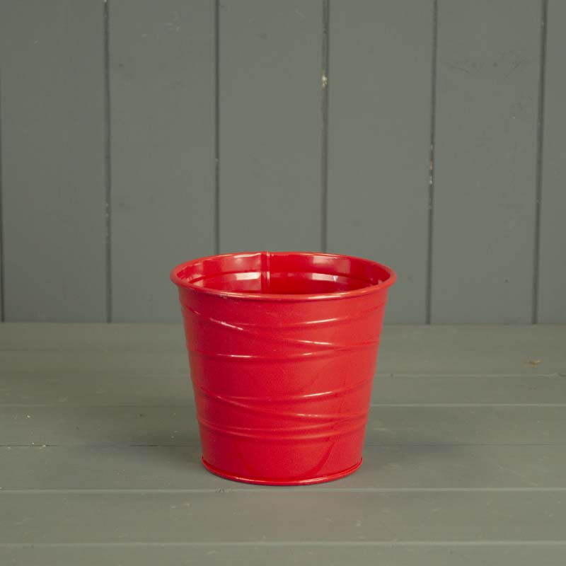 Red Zinc Outdoor Planting Pot