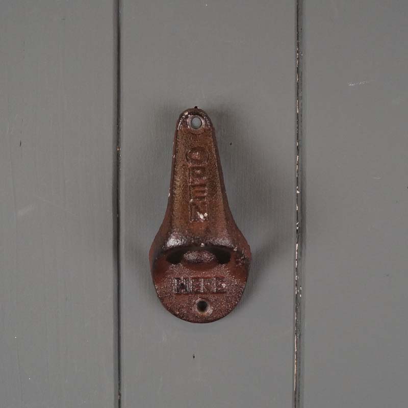 Cast Iron 'Open Here' Bottle Opener detail page