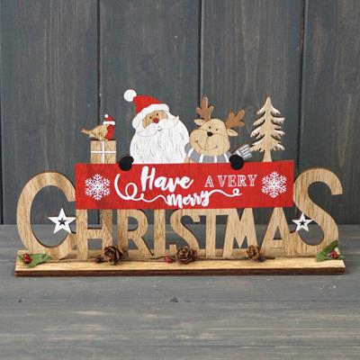 Christmas Sign with Novelty Characters detail page