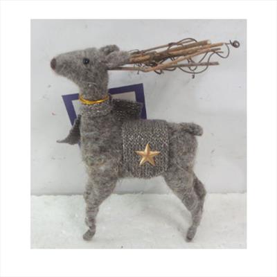 Wool Reindeer Decoration detail page