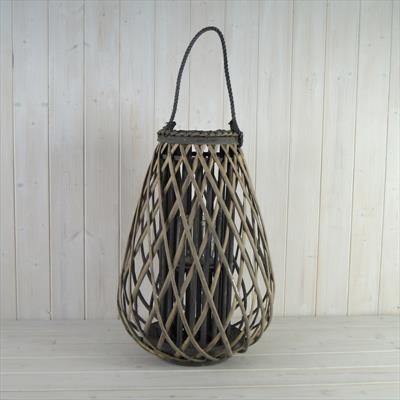 Willow Lantern with Rope Handle detail page