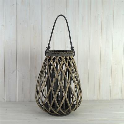 Willow Lantern with Rope Handle detail page