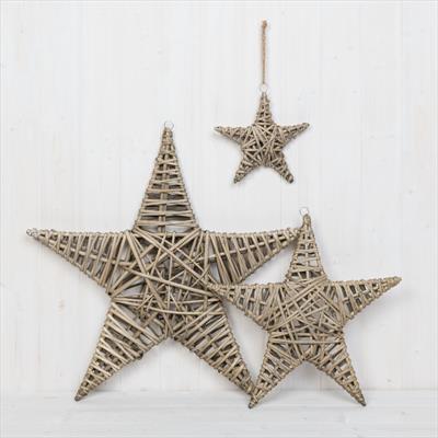 Natural Finish Willow Star  detail page