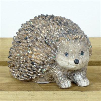 Small Sparkly Hedgehog Ornament detail page