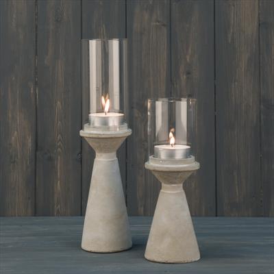 Cement candle holders 