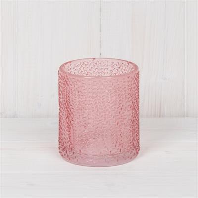 Pink Dimple Glass Potdetail page