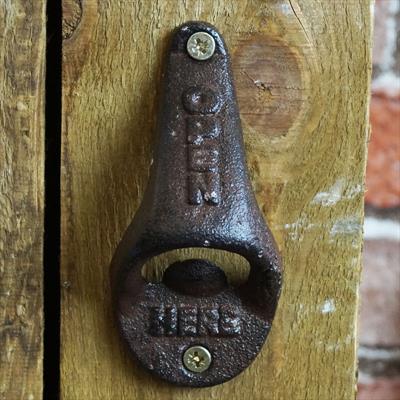 Cast Iron 'Open Here' Bottle Opener detail page