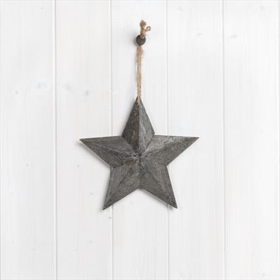 Beautiful greywashed wooden star detail page