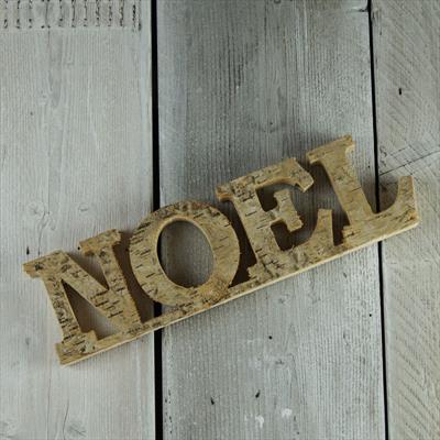 Shabby chic word set made from birch wood detail page
