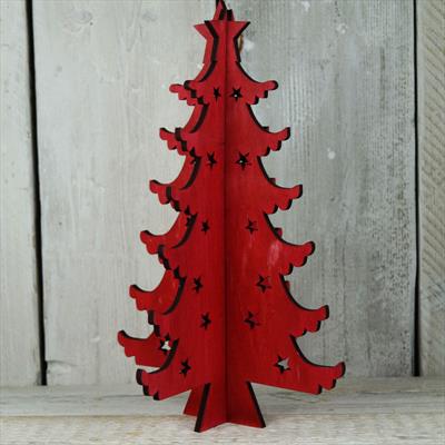 Red Scandinavian Christmas Tree detail page