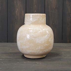 Large Round Marble Vase (15cm)