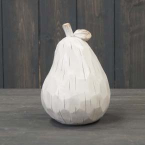 Lovely polyresin pear decor. Great home accessory! 