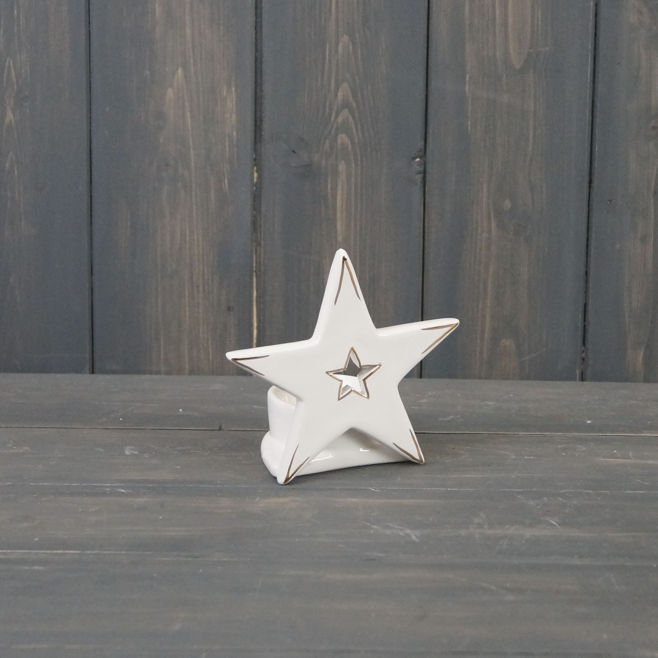Ceramic Star Tealight Holder