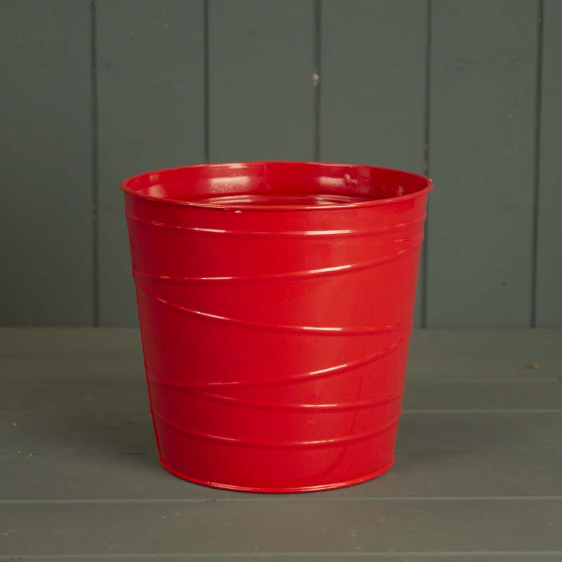 Red Zinc Pot for Outdoor Plants