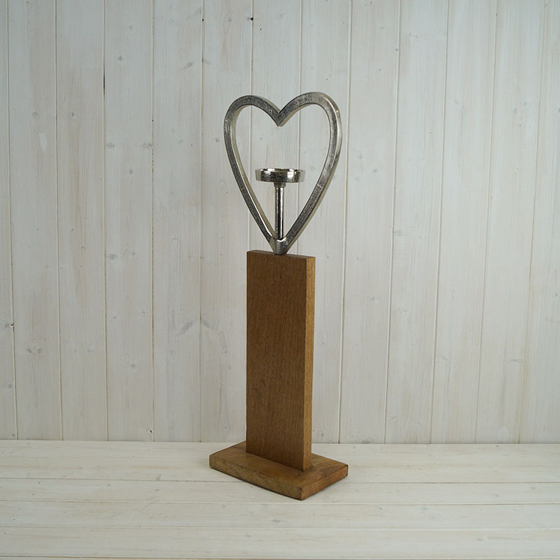 Aluminium Heart Candle Holder
