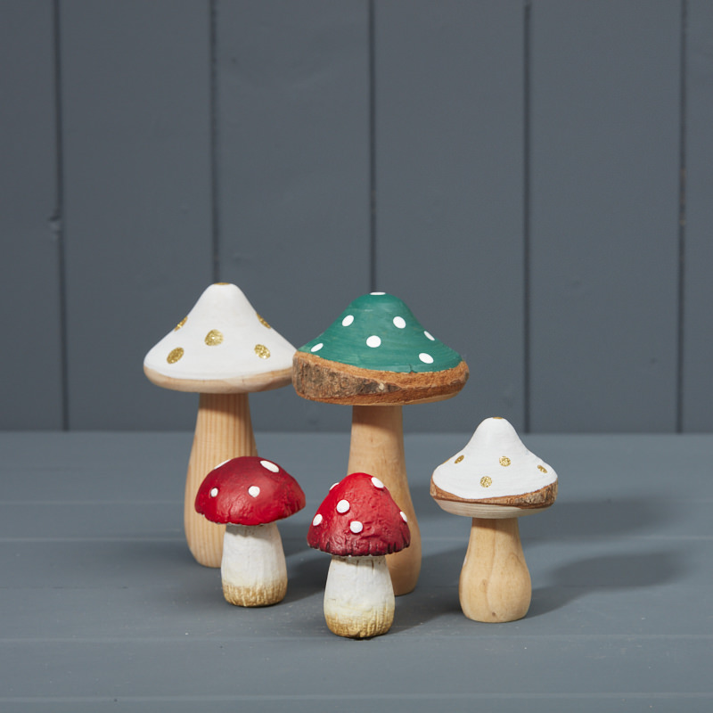 Wooden Mushrooms 