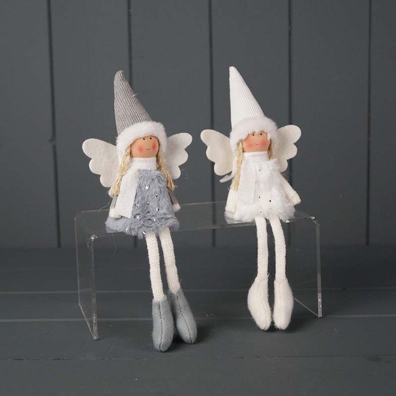 Angel ornaments with wings and dangly legs