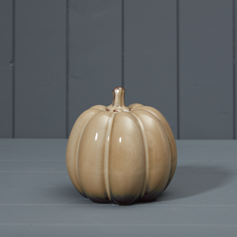 13cm Ceramic Pumpkin