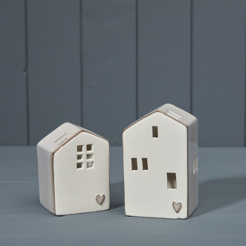 Pair of LED Grey Houses