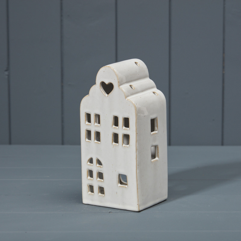 Ceramic House Tealight Holder (18cm) detail page