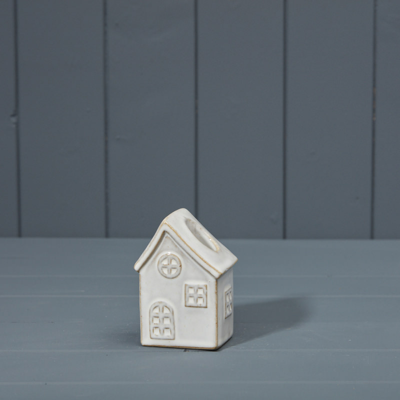 Ceramic House Candle Holder (9.5cm) detail page