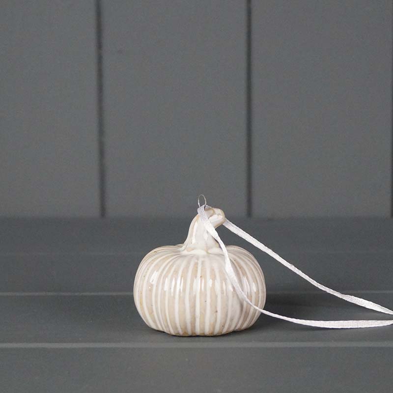 5.5cm Ceramic Hanging Pumpkin