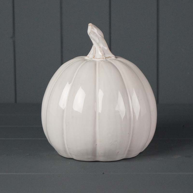 Glazed Ceramic Pumpkin (17cm) detail page