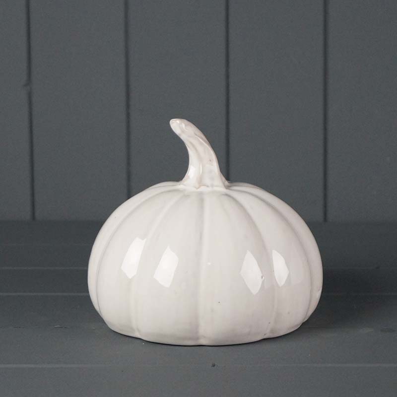 Glazed Ceramic Pumpkin (15.5cm) detail page