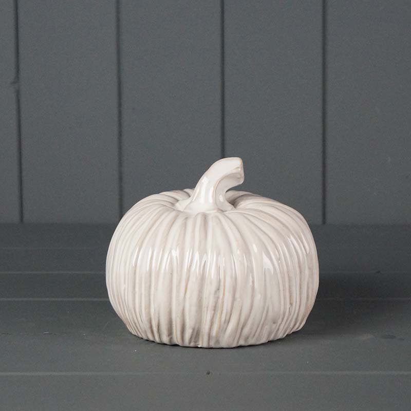 Glazed Ceramic Pumpkin (14.5cm) detail page