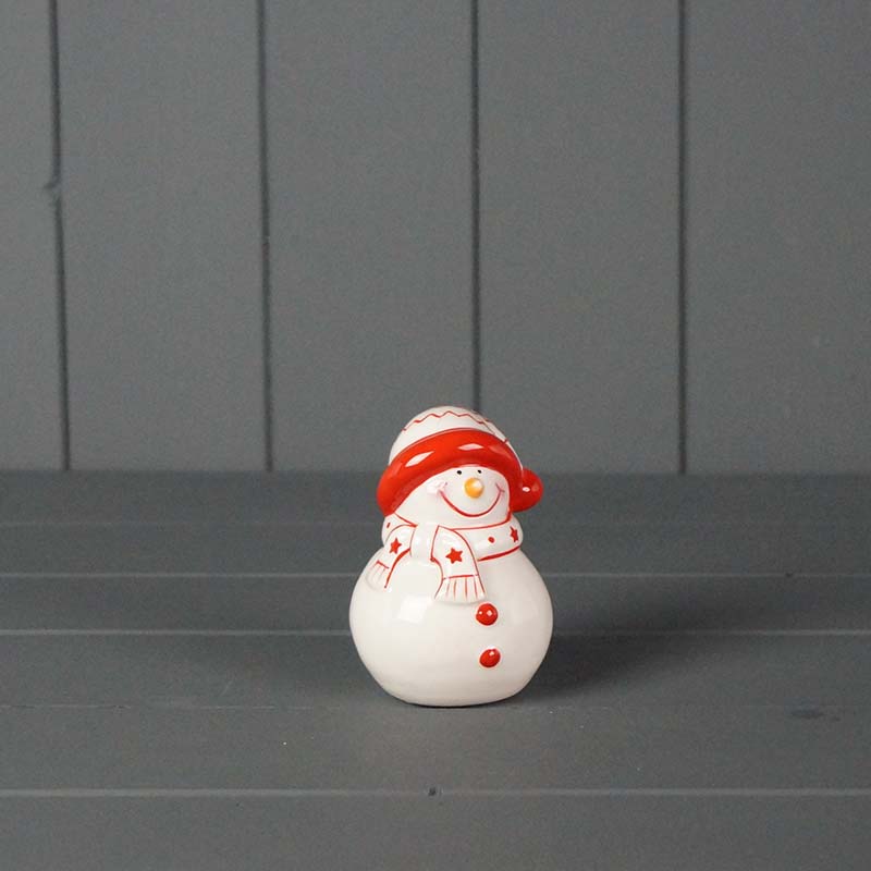 9.5cm Ceramic snowman