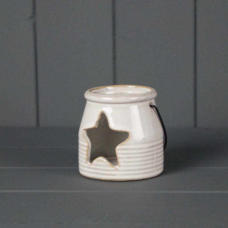 Star Ceramic Tealight Holder