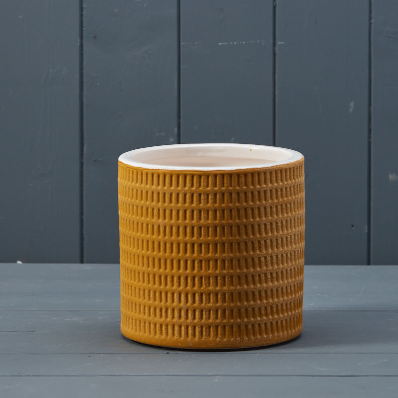 Yellow Ceramic Pot (12.5cm) detail page