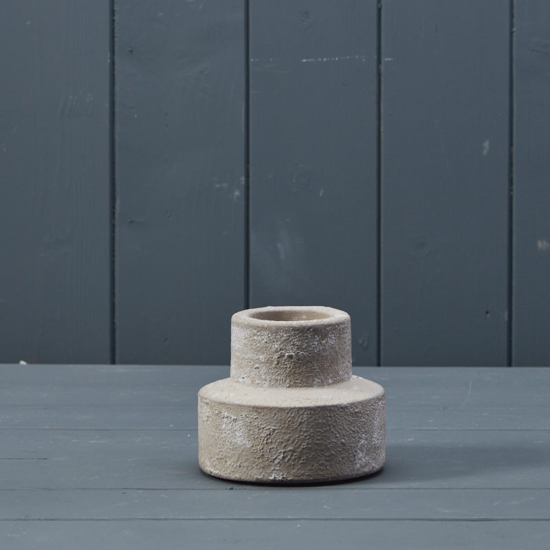 Cement Candle or Tealight Holder (8.5cm) detail page