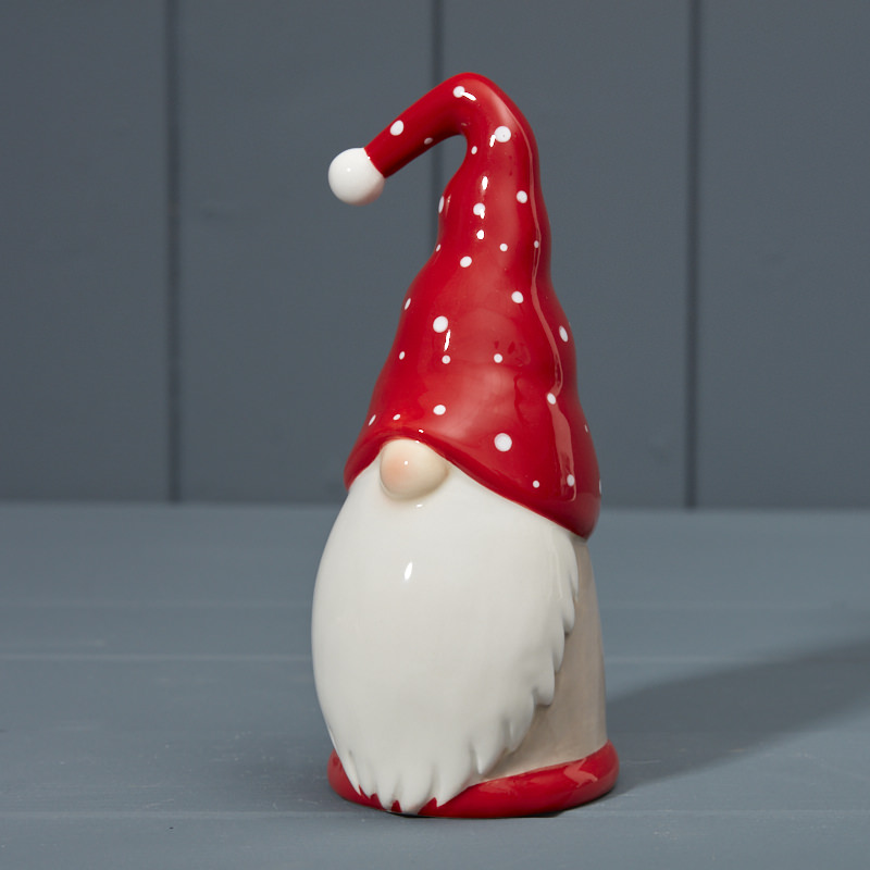 Large Ceramic Red Santa