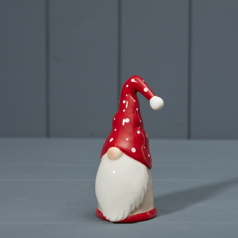 Medium Ceramic Red Santa