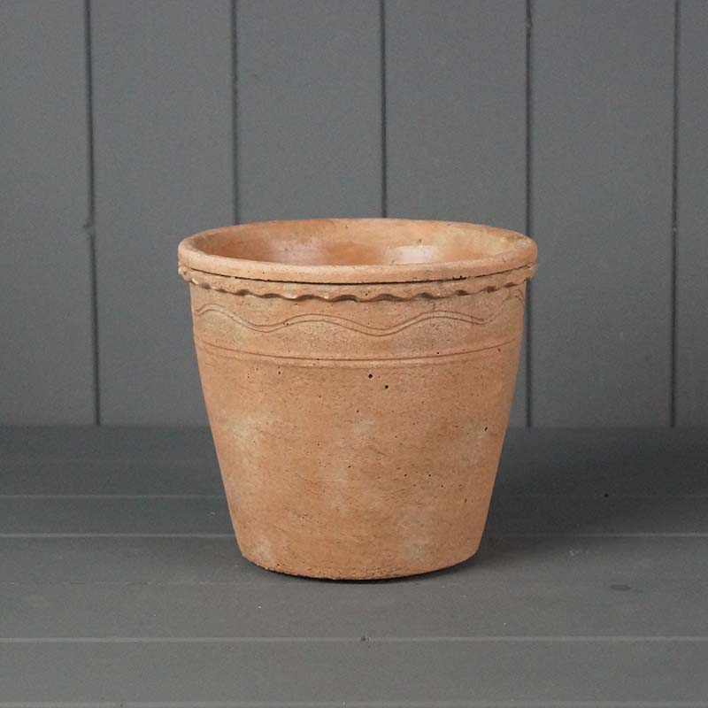 Terracotta Cement Pot (17cm) detail page