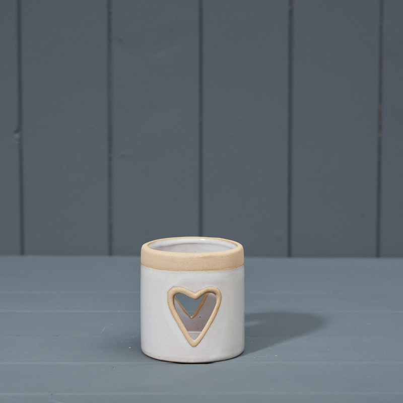 Ceramic Heart Tealight (8cm) detail page