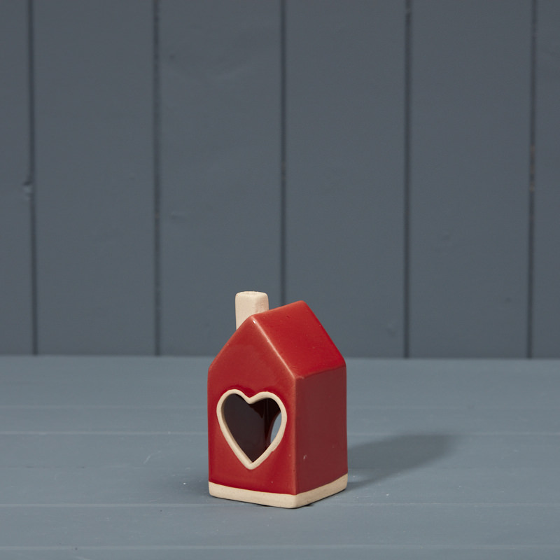 Heart Cut out Tealight holder house