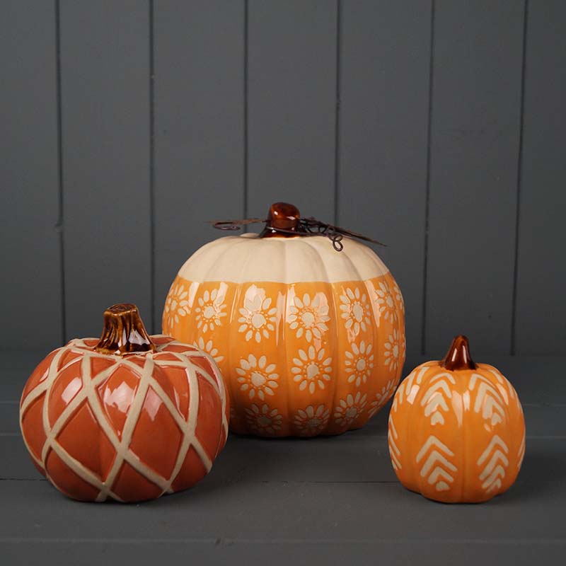 Ceramic Pumpkin Ornaments