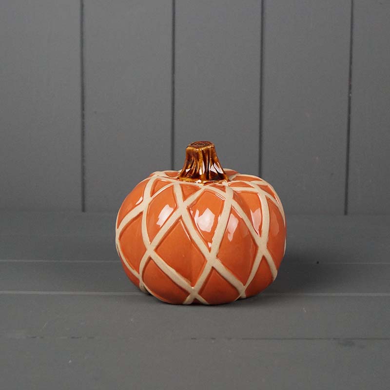 10.5cm Ceramic Pumpkin