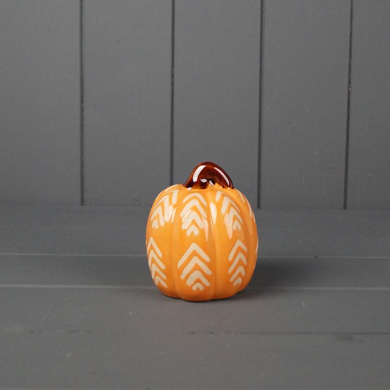 7.5cm Ceramic Pumpkin