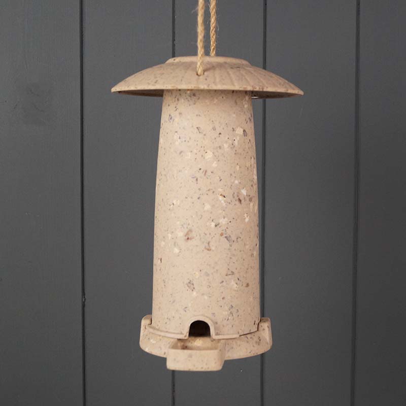 Seed Feeder made from Nut Chaff