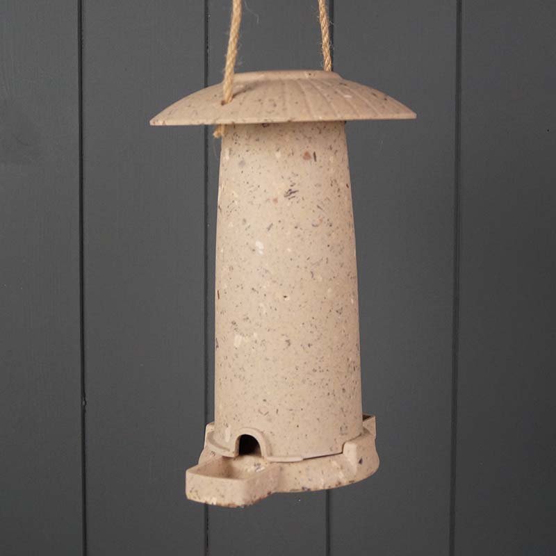 Seed Feeder made from Nut Chaff
