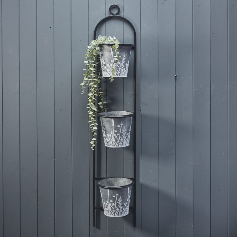 Meadow Wall Planter with Three Pots (113cm) detail page