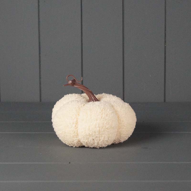 Cream Fabric Pumpkin (14cm) detail page