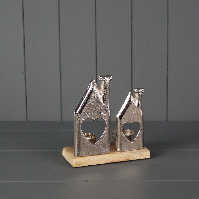 Metal House Tealight (16cm) detail page
