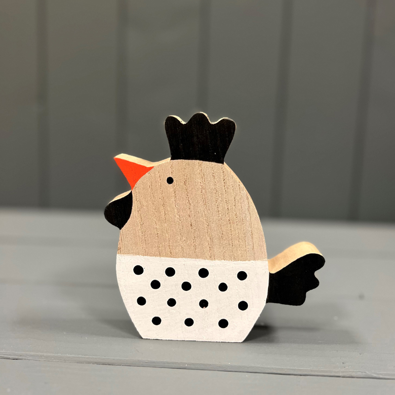 Spotty Wooden Hen