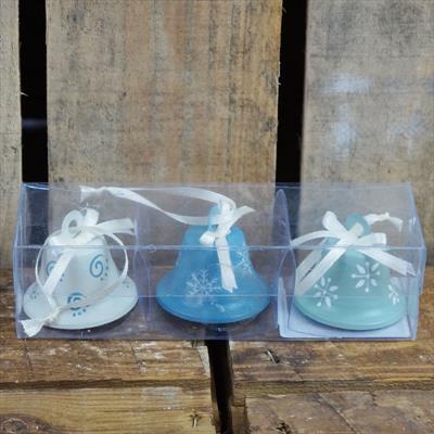 Set of Three Small Hanging Bells detail page