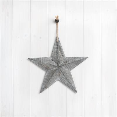 Grey Wooden Barn Star